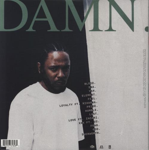 Kendrick Lamar Damn - 180 Gram Black Vinyl - Sealed UK 2-LP